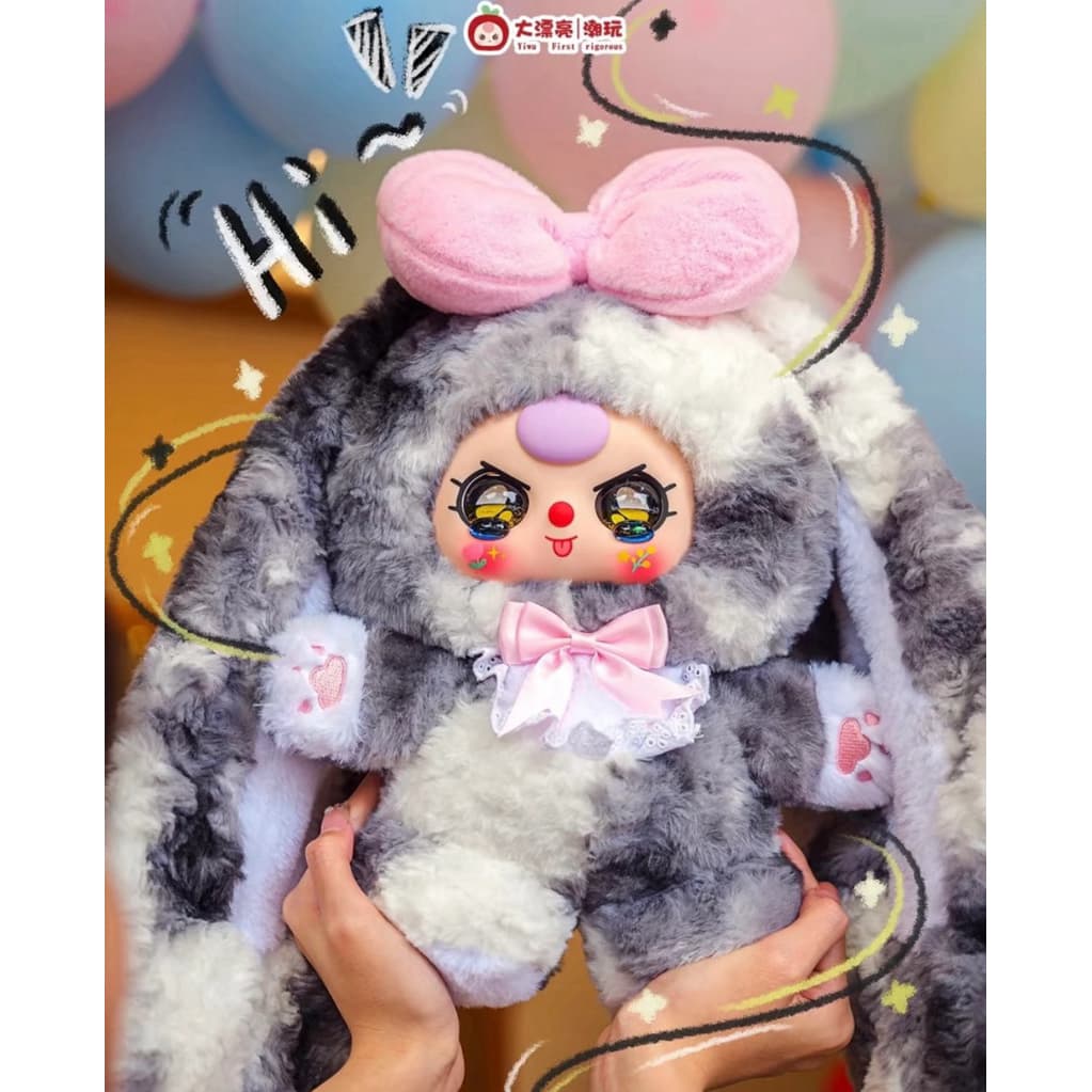 SUPRISE Bunny, a Baby Three 400% Hugging Baby Backpack Plush Blind Box figure