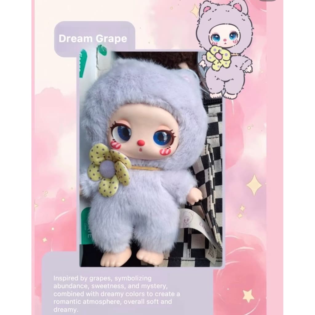 Dream Grapes, a LIILA Lucky Cat V1 figure