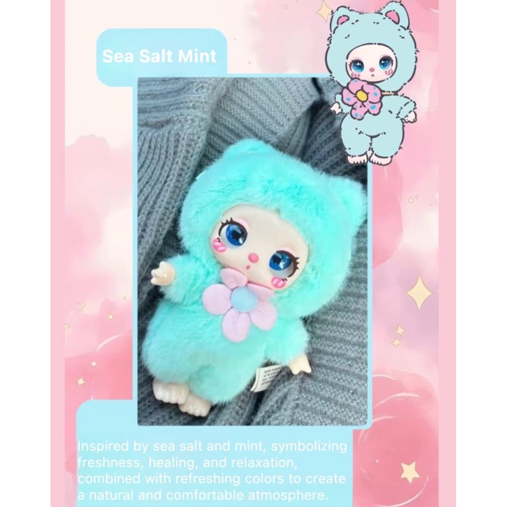 Sea Salt Mint, a LIILA Lucky Cat V1 figure