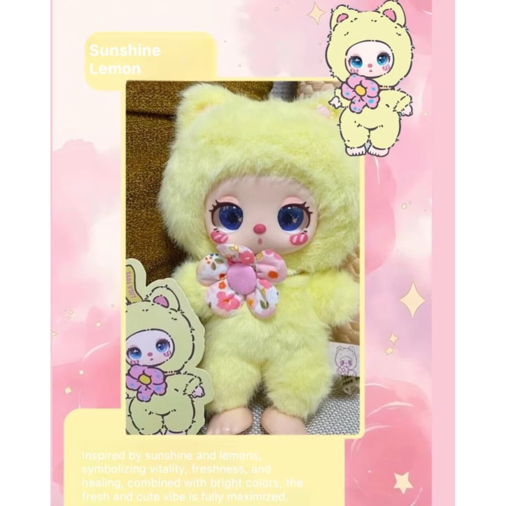 Sunshine Lemon, a collectible figure from the LIILA Lucky Cat V1 series by LIILA