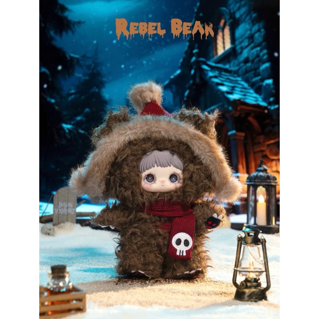 Rebel Bear, a collectible figure from the MayMei Winter Weirdness Series series by MAYMEI