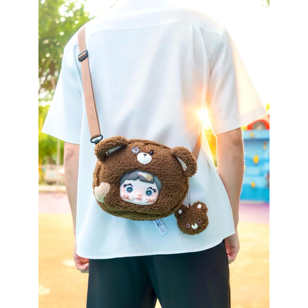 Brownie Bear, a NOMMI Collecting Cutie Bags Series Plush Blind Box figure