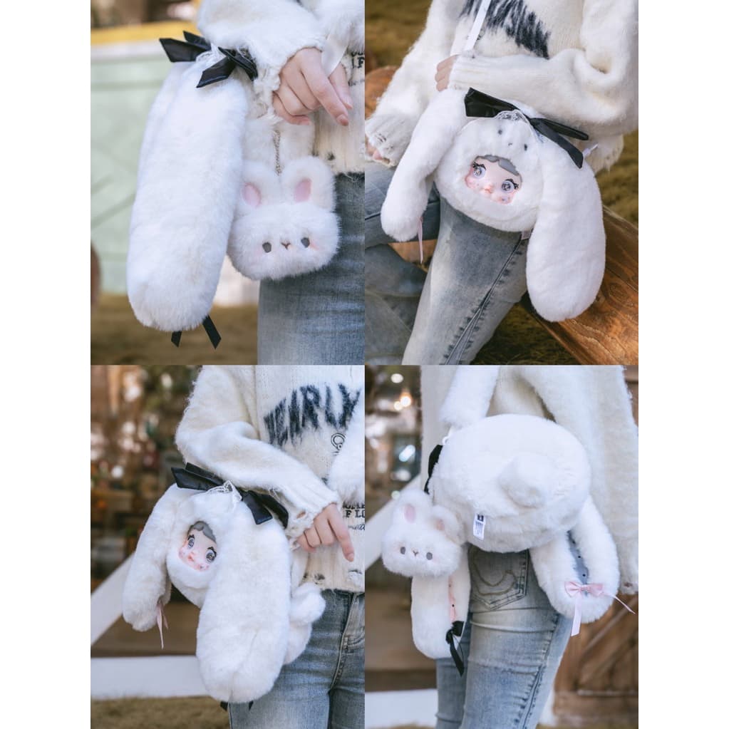 Edelweiss Bunny, a NOMMI Collecting Cutie Bags Series Plush Blind Box figure