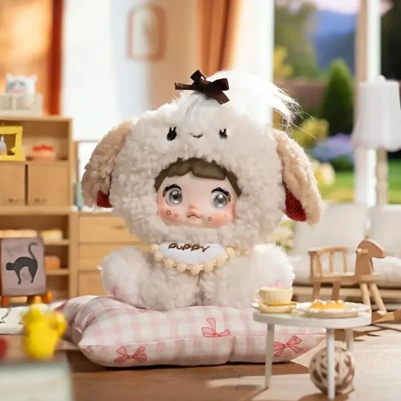 Latter Woof-Woof, a NOMMI Sitting Zoo Series Plush Blind Box figure
