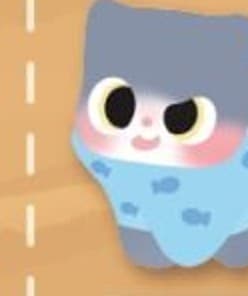 Homebody Blue Cat, a Cat Daily figure