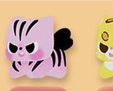 Pink Zebra, a Cute Pitty on the Prowl figure