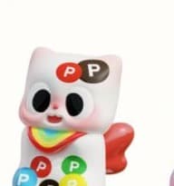 Rainbow Beans, a Snacky Paws figure