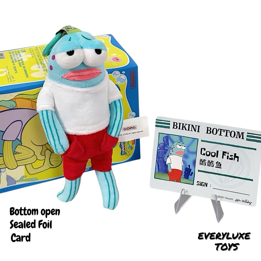 V1-Cool Fish, a Bikini Bottom Buddies Whimsical Plush figure