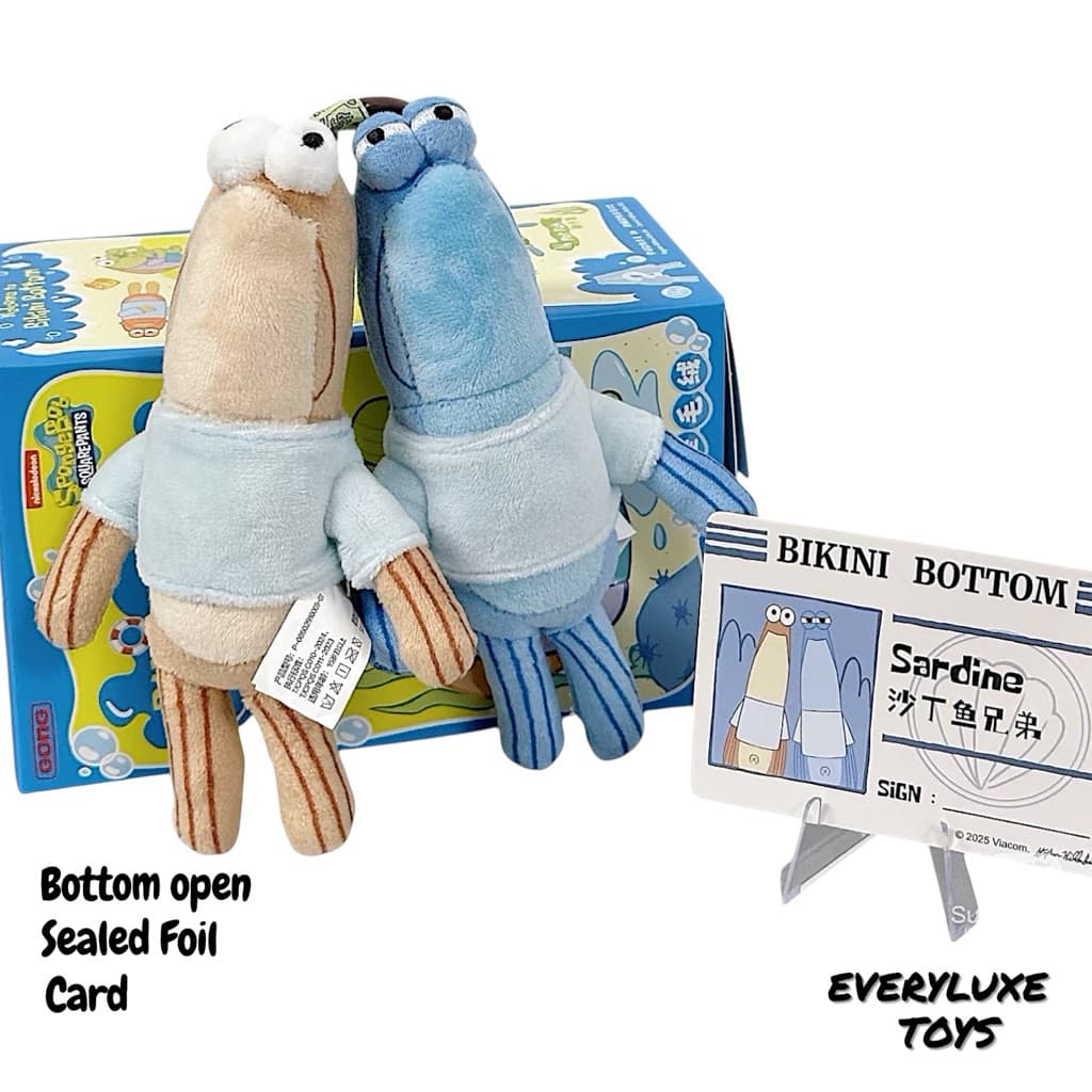 V1-Sardines, a Bikini Bottom Buddies Whimsical Plush figure