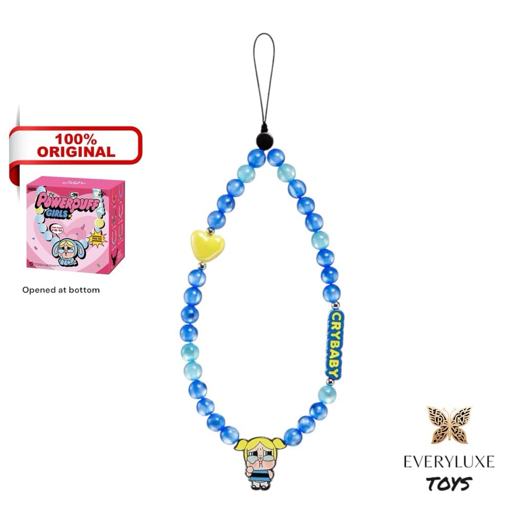 Bubbles, a collectible figure from the CRYBABY x Powerpuff Girls Series Figures series by POPMART