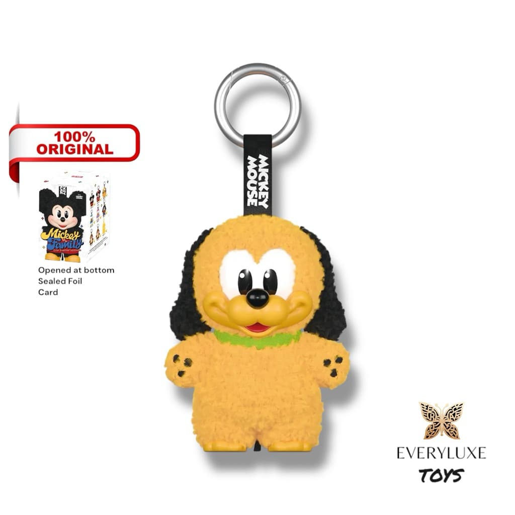 Pluto, a collectible figure from the Mickey Family Cute Together Keychain Series series by POPMART