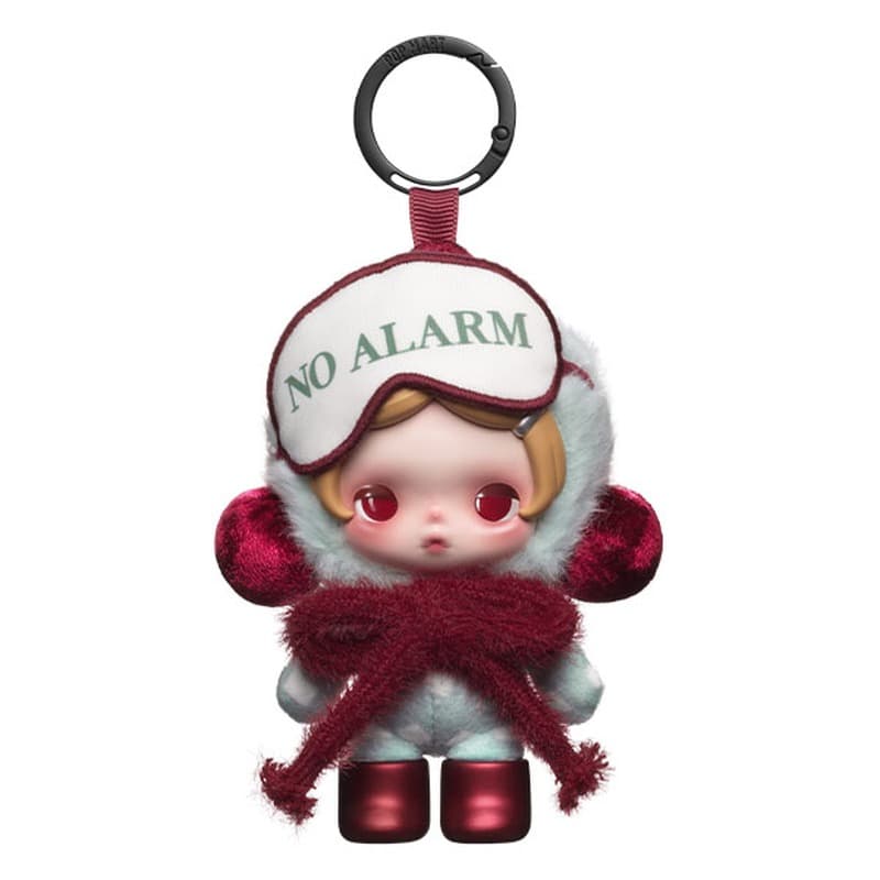 Hit Snooze, a θ SKULLPANDA Off Mode Series Plush Doll Pendant figure