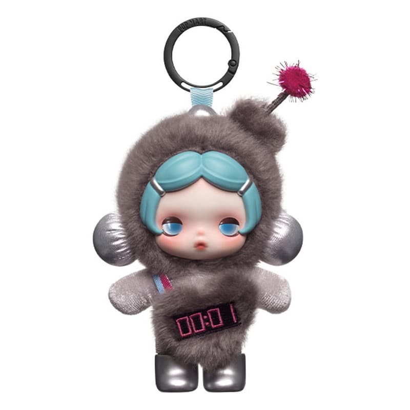 Slow Down, a collectible figure from the θ SKULLPANDA Off Mode Series Plush Doll Pendant series by POPMART
