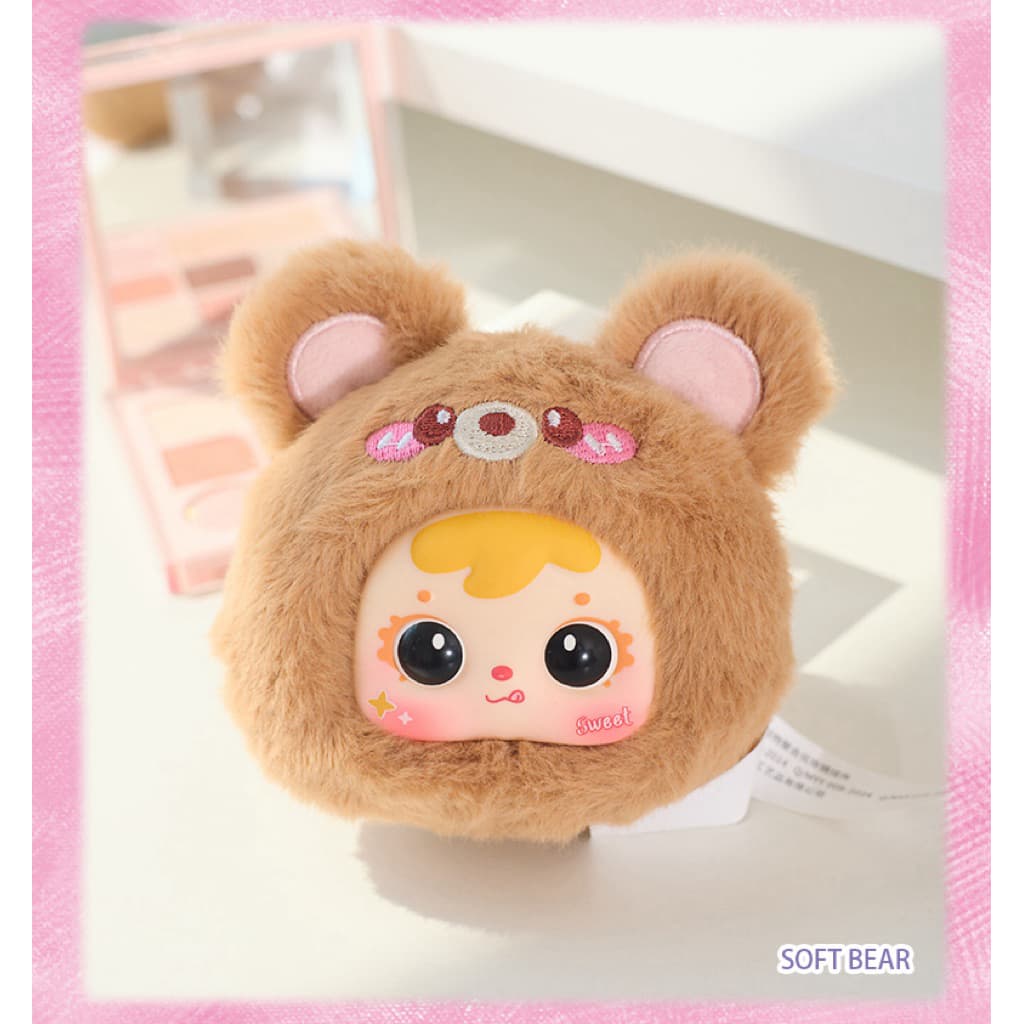 Soft Bear, a Samuel Animal Gathering Makeup Mirror Blind Box figure