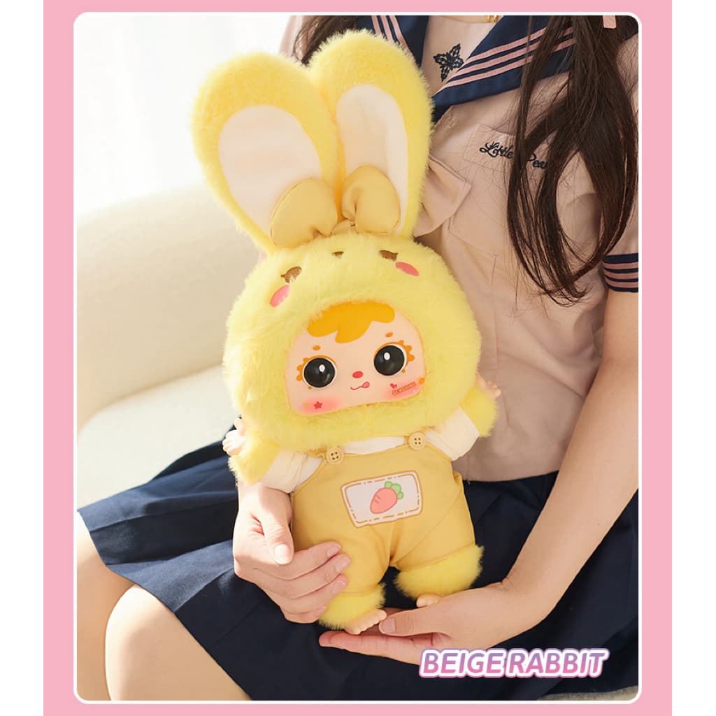 Beige Rabbit, a Samuel Rabbit and Rabbit Elf Blind Box 680% figure