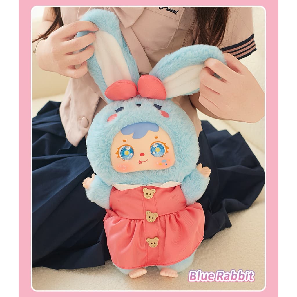 Blue Rabbit, a Samuel Rabbit and Rabbit Elf Blind Box 680% figure