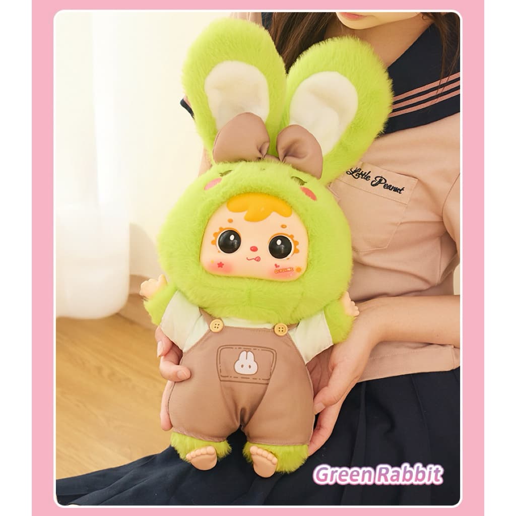 Green Rabbit, a Samuel Rabbit and Rabbit Elf Blind Box 680% figure