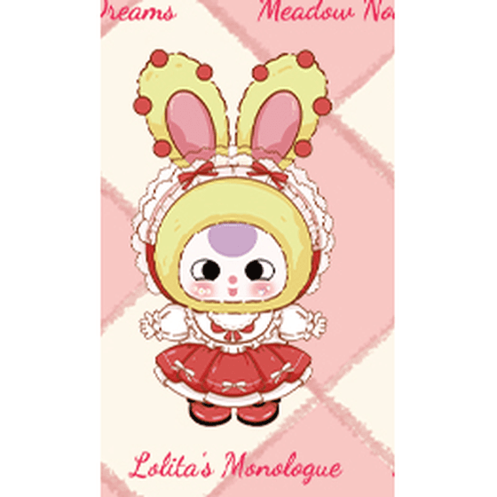Lolita's Monologue, a Baby Three 400% Lolitas Dreamland Plush Dolls Series Blind Box figure