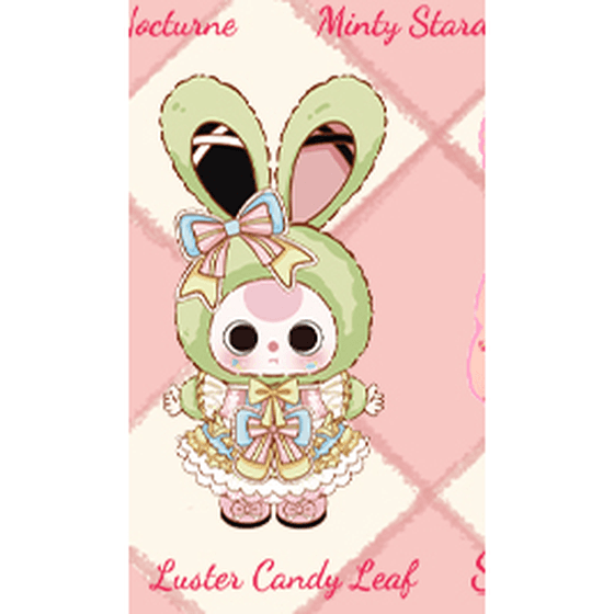 Luster Candy Leaf, a Baby Three 400% Lolitas Dreamland Plush Dolls Series Blind Box figure