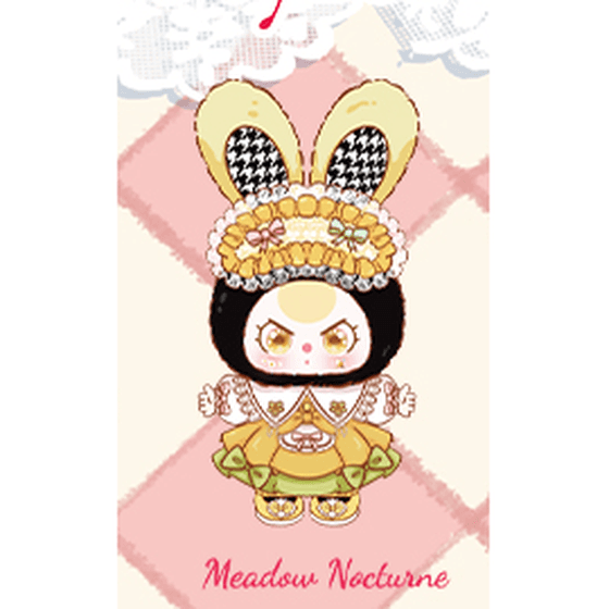 Meadow Nocturne, a Baby Three 400% Lolitas Dreamland Plush Dolls Series Blind Box figure