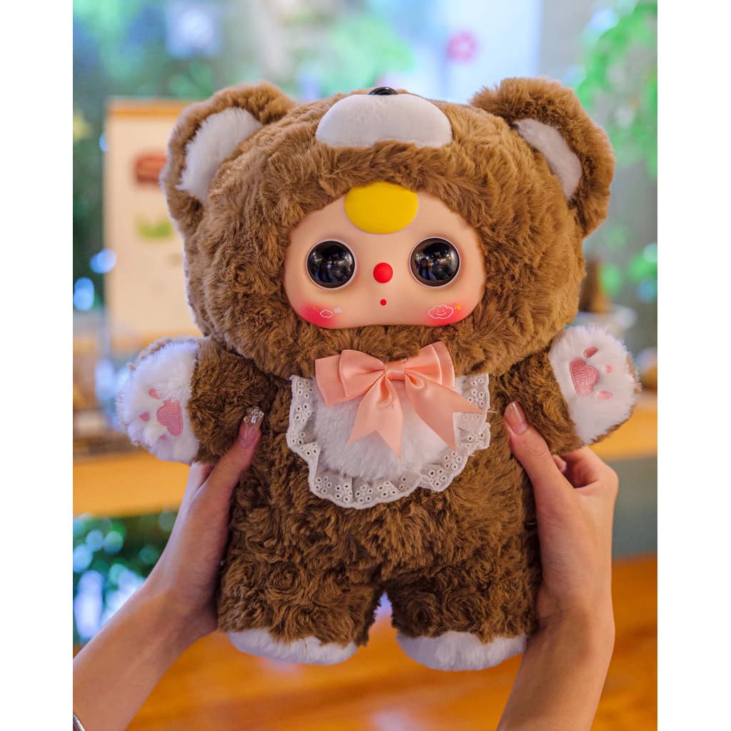 Brown Bear, a Baby Three 400% V4 Sweet Baby Plush Blind Box figure