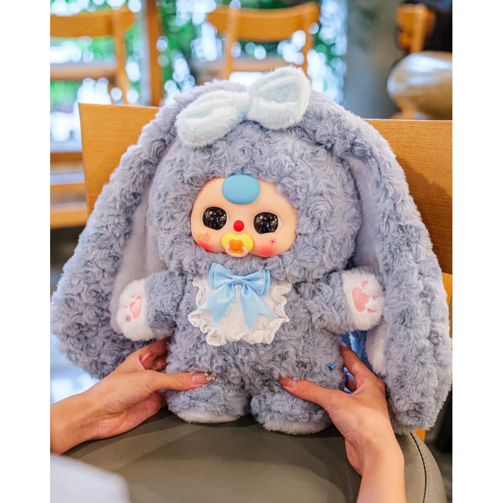Gray Bunny, a Baby Three 400% V4 Sweet Baby Plush Blind Box figure