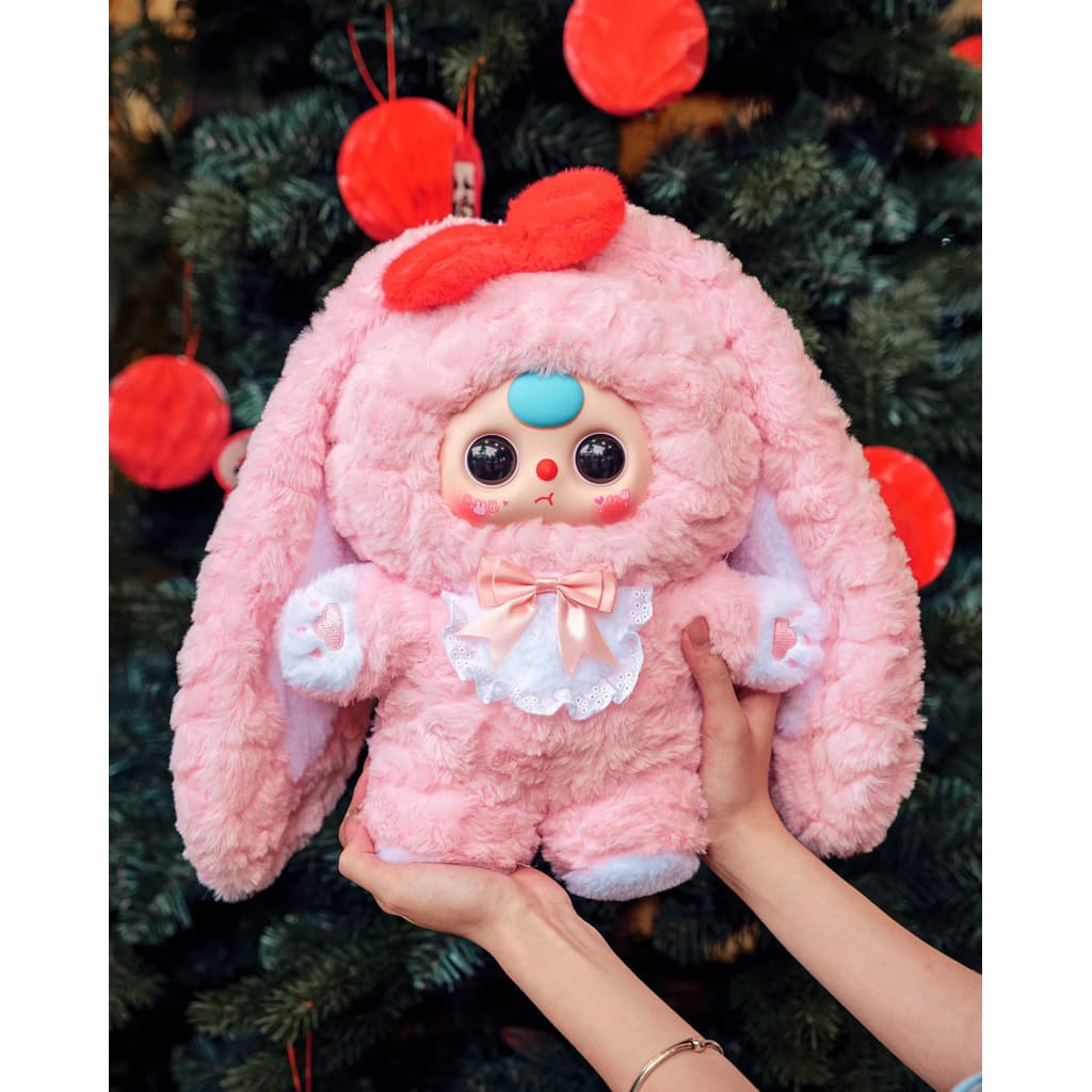 Pink Bunny, a Baby Three 400% V4 Sweet Baby Plush Blind Box figure