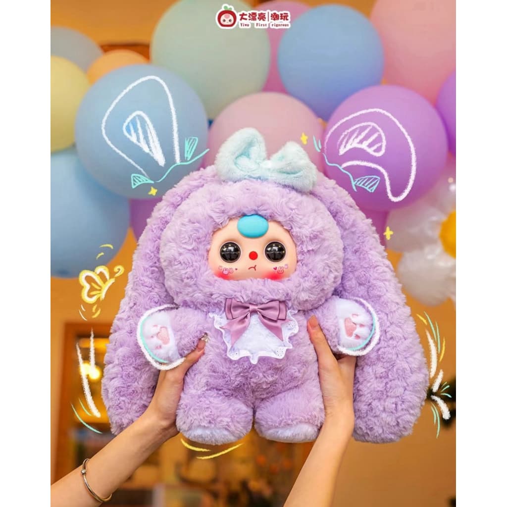 Purple Bunny, a Baby Three 400% V4 Sweet Baby Plush Blind Box figure