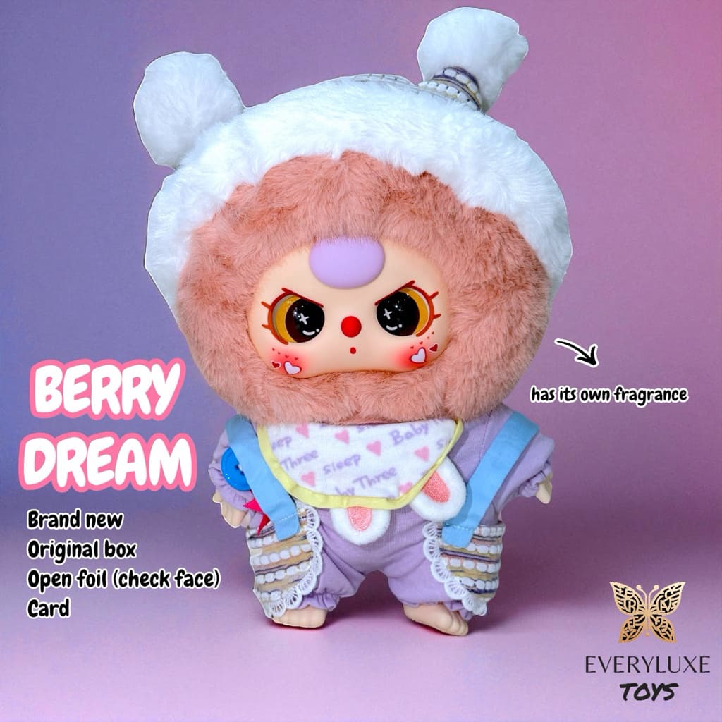 Pink Bear, a Baby Three 400% V5 Sweet Dreams Plush Blind Box figure