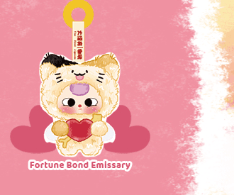 Fortune Bond Emissary, a Baby Three Cupid Vinyl Series Plush Blind Box figure