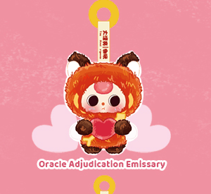 Oracle Adjudication Emissary, a Baby Three Cupid Vinyl Series Plush Blind Box figure