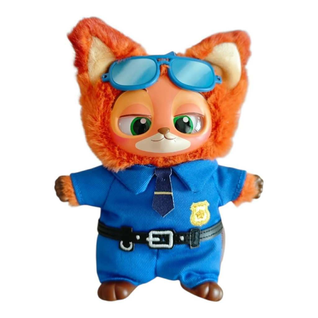 Officer Nick, a MINISO Zootopia Vinyl Plush Pendant Judy Nick Bellwether Officer Judy Officer Nick Prison figure
