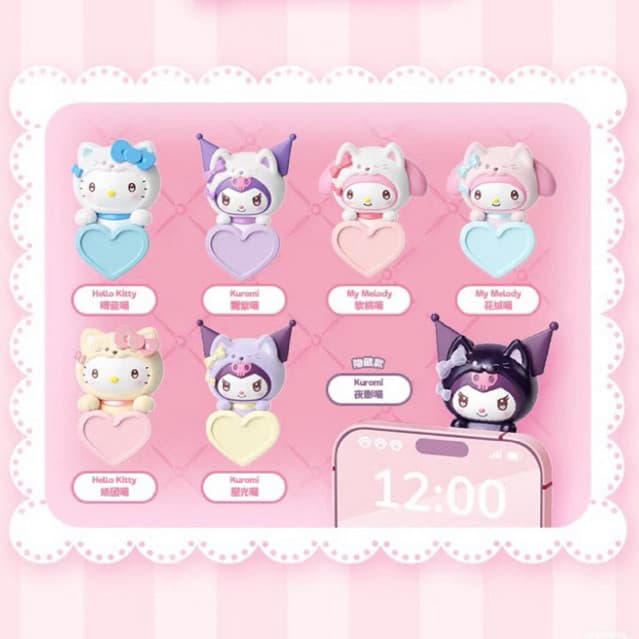Kuromi (Night Shadow, Secret), the secret figure in MOETCH Sanrio Hippers Mobile Accessories Decorations Mini Figures confimed
