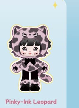 Pinky-Ink Leopard, a Forest Kingdom figure