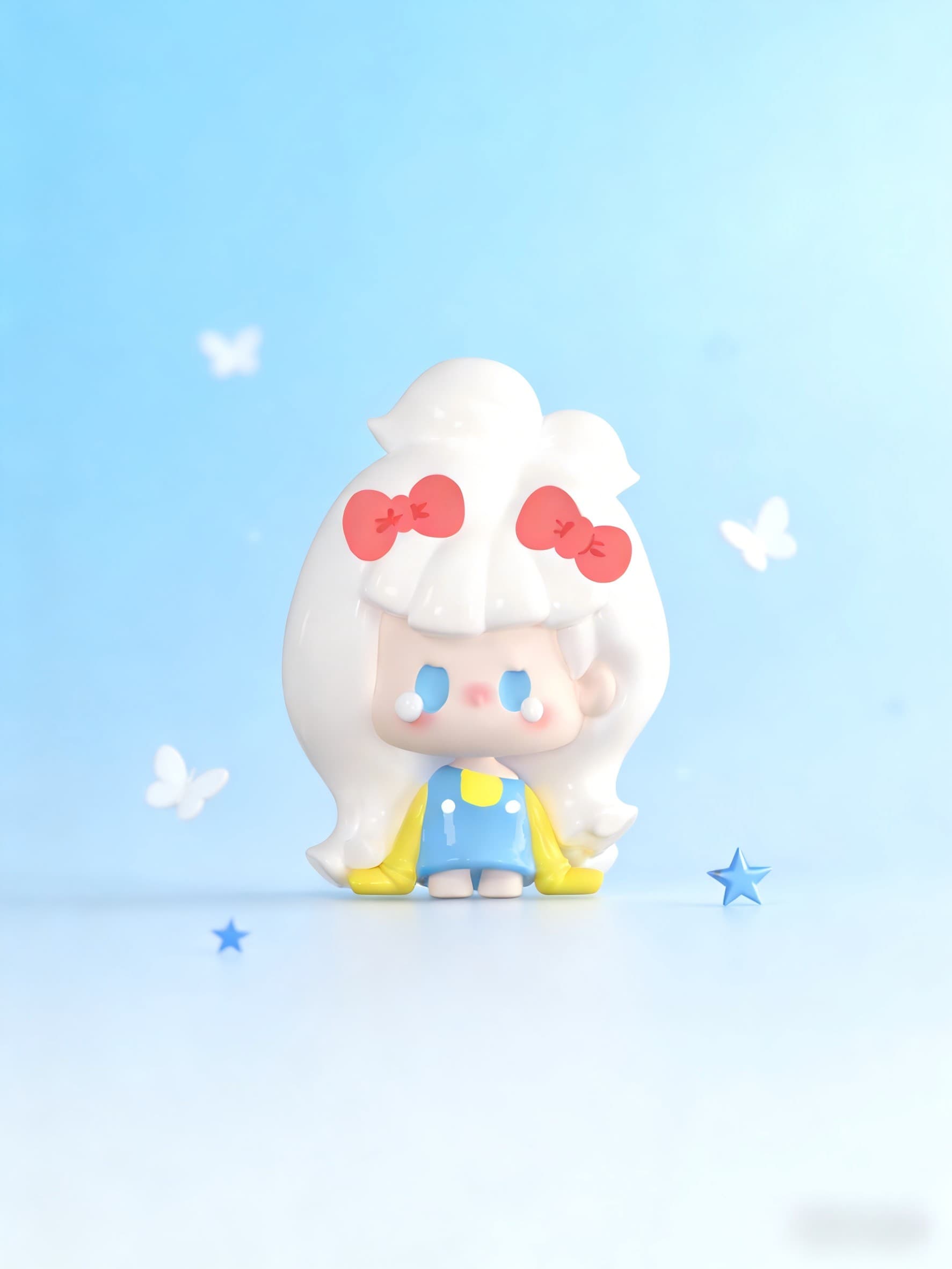 Kitty Girl, the secret figure in NUNU V3 Mini Hairclip Series Bean Blind Bag