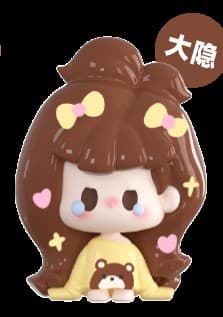 Sweetheart Bear, the secret figure in NUNU V3 Mini Hairclip Series Bean Blind Bag