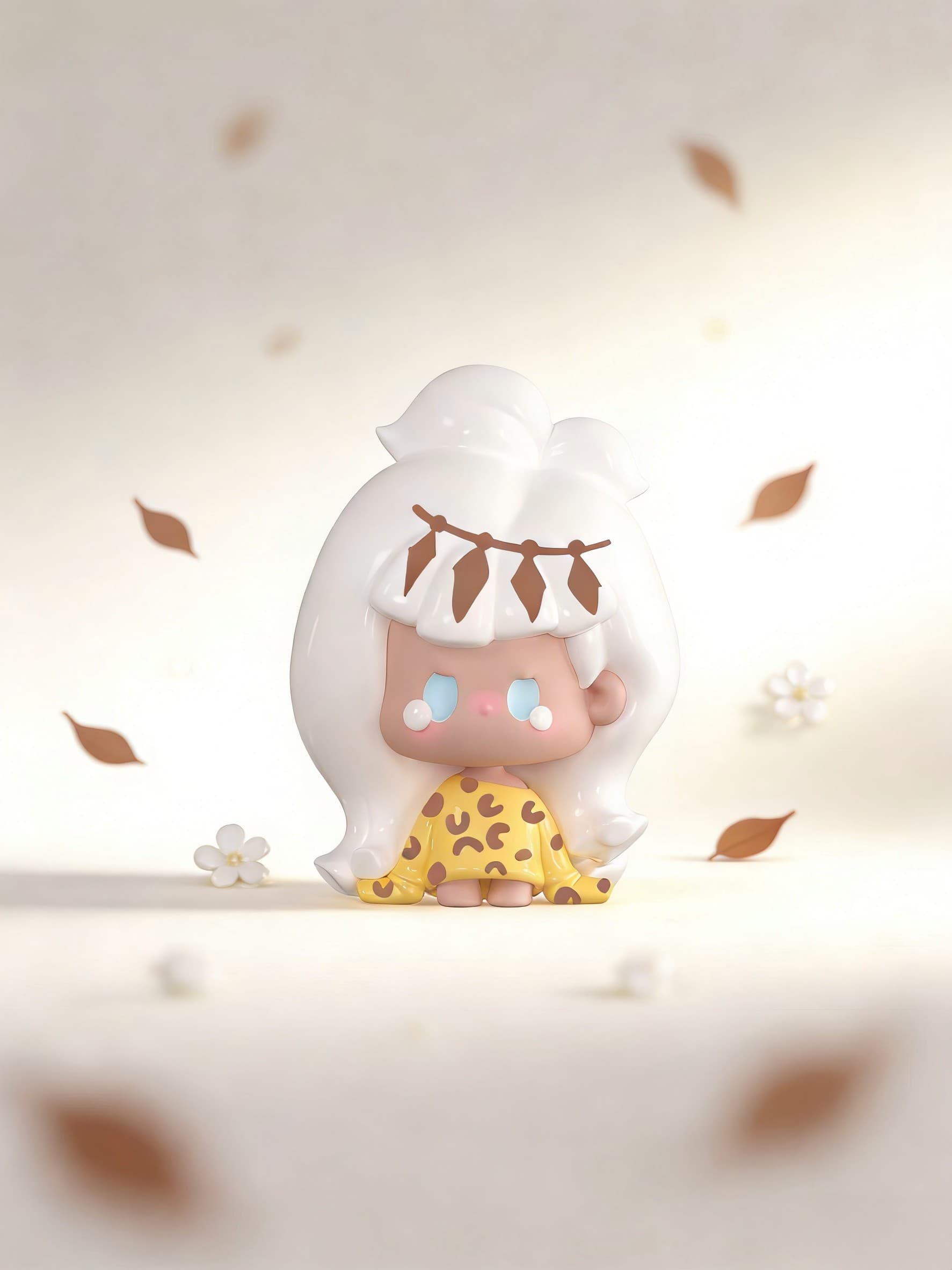 Tribe Chief, the secret figure in NUNU V3 Mini Hairclip Series Bean Blind Bag