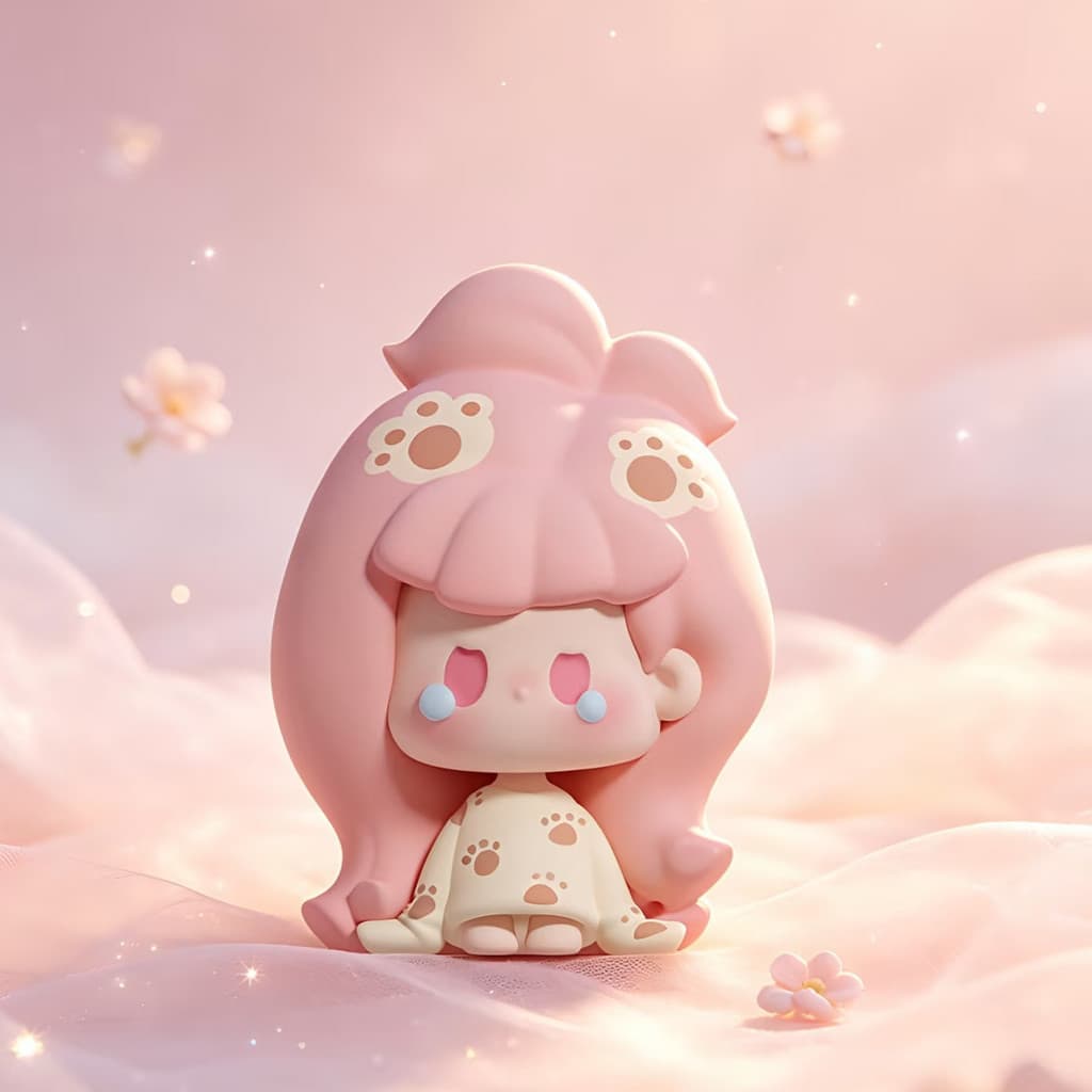 Creamy Paws, a NuNu Remix Series Cute Beans MINI Figure Doll Gift figure