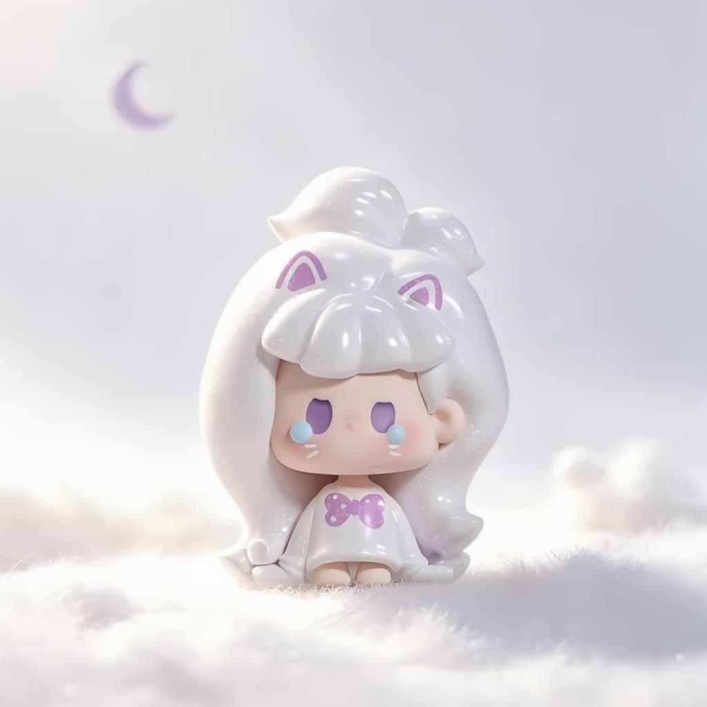 Dream Cat, a NuNu Remix Series Cute Beans MINI Figure Doll Gift figure