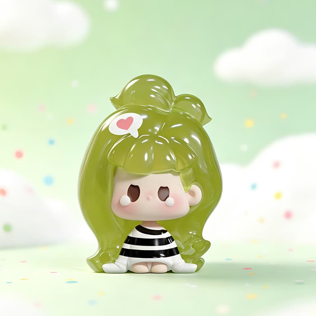 Heart Thief, a NuNu Remix Series Cute Beans MINI Figure Doll Gift figure