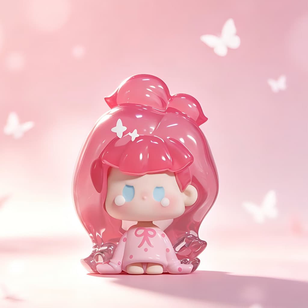 Lychee Jelly, a NuNu Remix Series Cute Beans MINI Figure Doll Gift figure