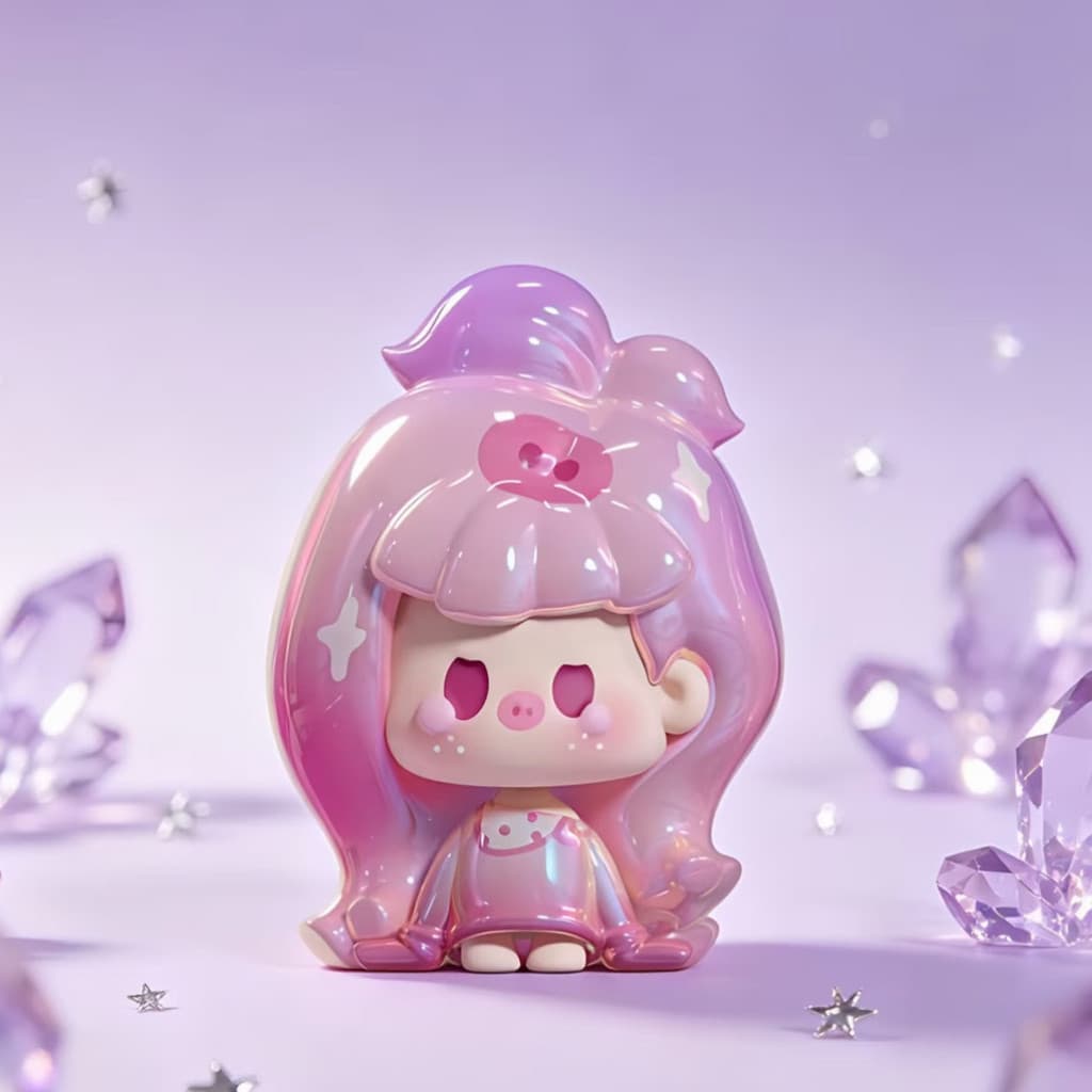 Piggy Girl, a NuNu Remix Series Cute Beans MINI Figure Doll Gift figure