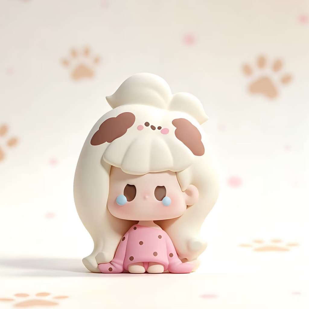 Puppy Cookie, a NuNu Remix Series Cute Beans MINI Figure Doll Gift figure