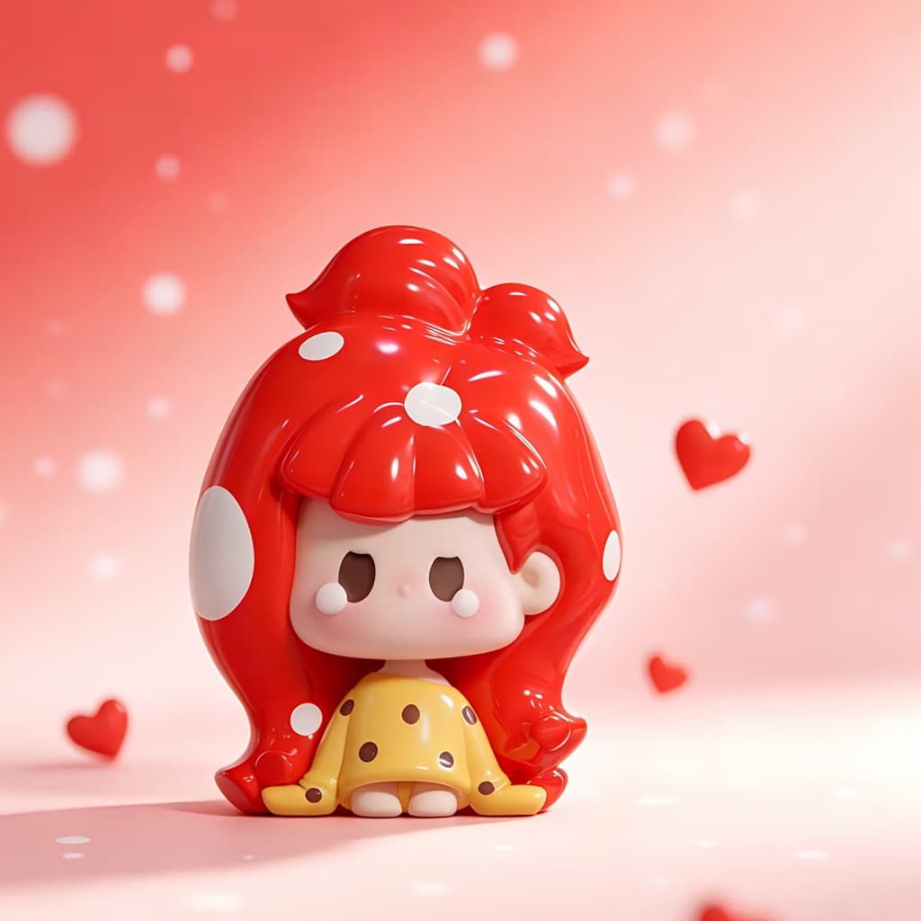 Queen of Dots, a NuNu Remix Series Cute Beans MINI Figure Doll Gift figure