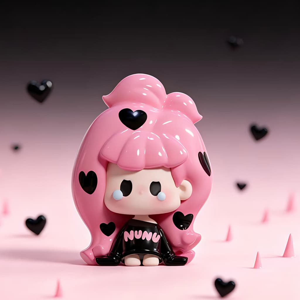 Rebel Sweetie, a NuNu Remix Series Cute Beans MINI Figure Doll Gift figure
