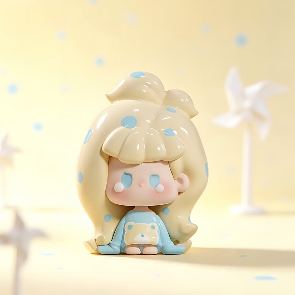 Sea Salt Bear, a NuNu Remix Series Cute Beans MINI Figure Doll Gift figure