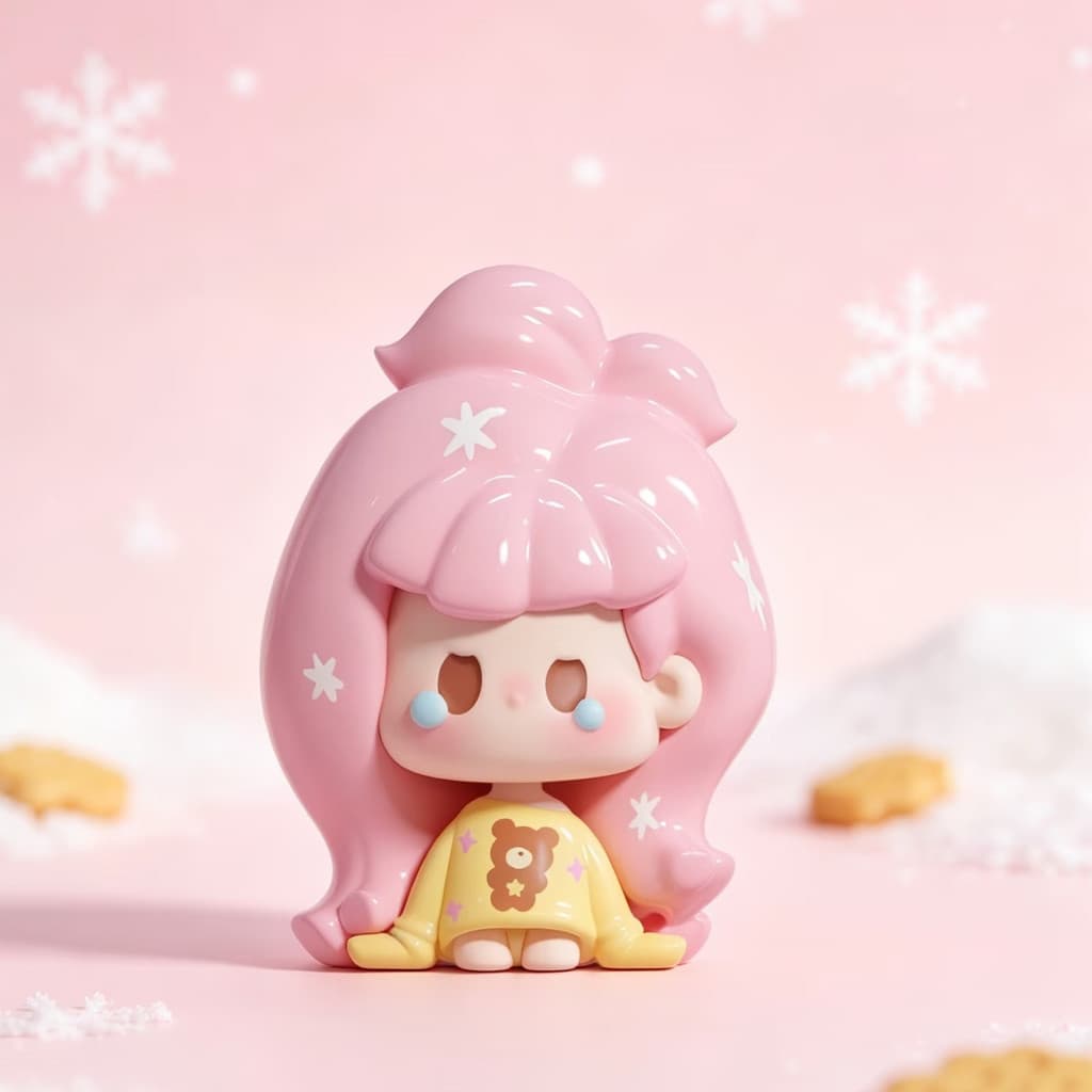 Starry Bear, a NuNu Remix Series Cute Beans MINI Figure Doll Gift figure