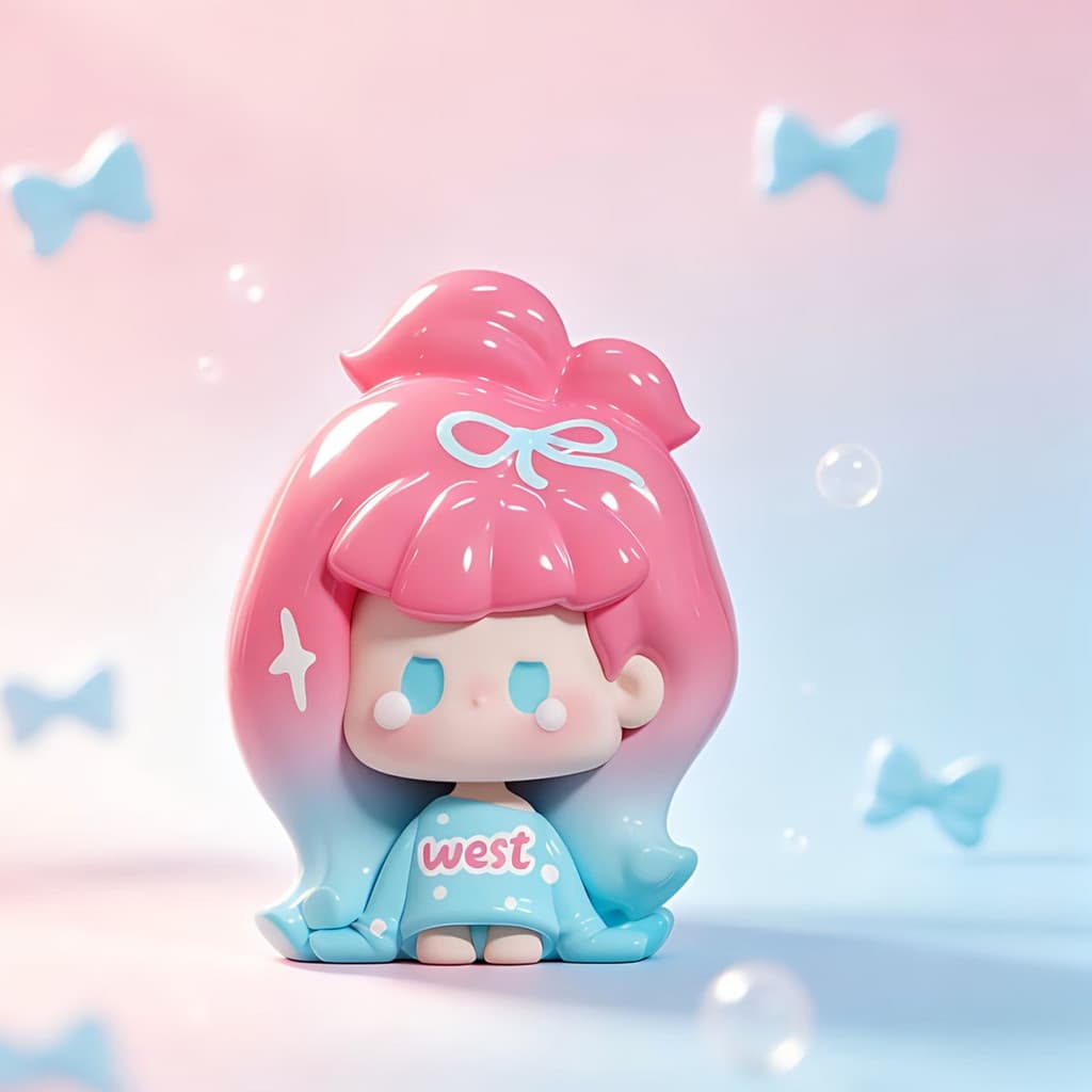 West Coast Girl, a NuNu Remix Series Cute Beans MINI Figure Doll Gift figure