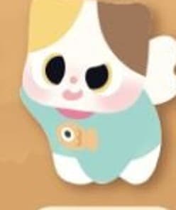 Outing White Cat, a Cat Daily figure