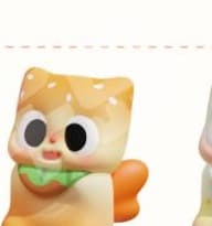 Burger, a Snacky Paws figure